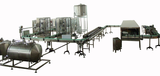 Máquina de Lavagem, Enchimento e Encapsulamento para Garrafas de Vidro